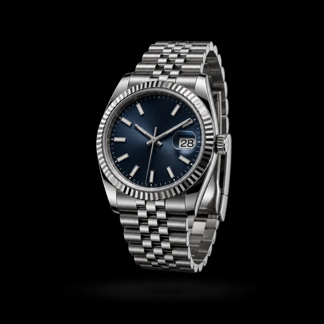 Luxury Watch, Silver & Blue — Vault tier, The Outfit House