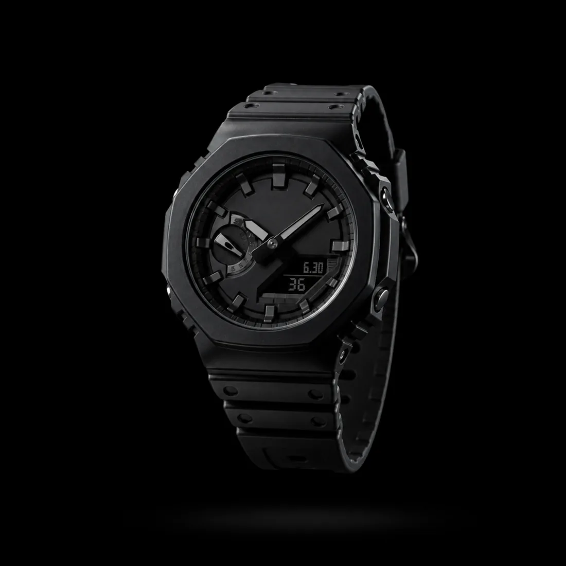 Sports Watch, Black Resin — Standard tier, The Outfit House
