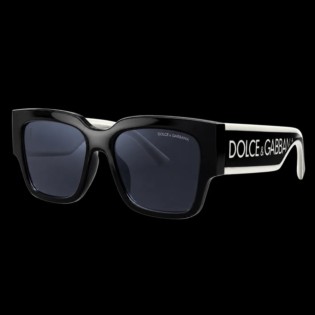 Sunglasses, Chunky Square White Temple Blue Tint — Standard tier, The Outfit House