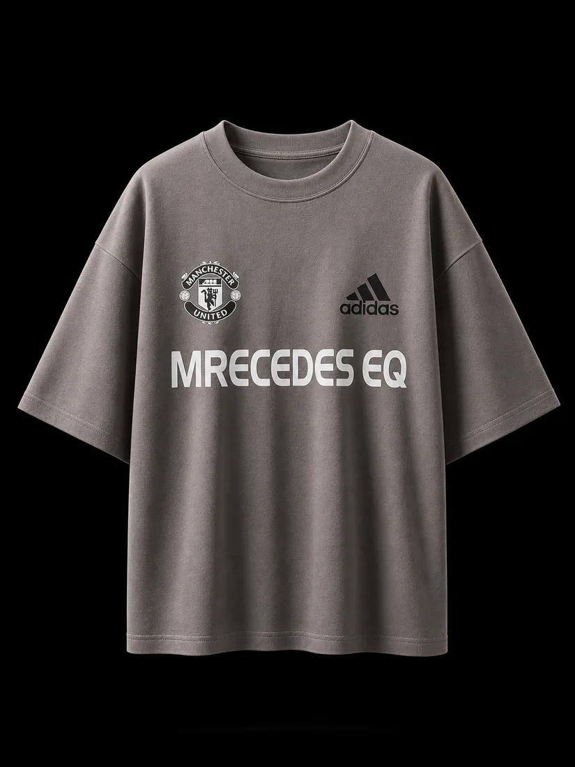 Club Tee, Taupe Grey Crest — Standard tier, The Outfit House