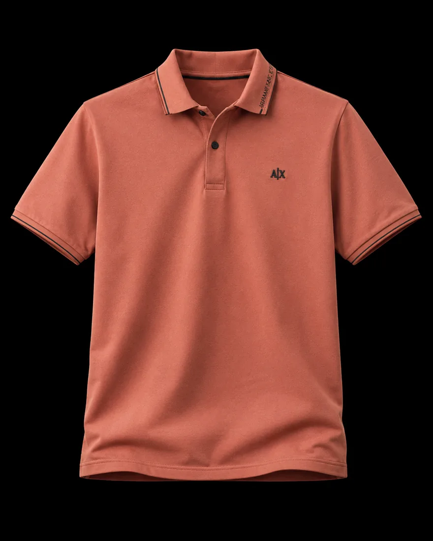 Collar Polo, Salmon Pink — Standard tier, The Outfit House