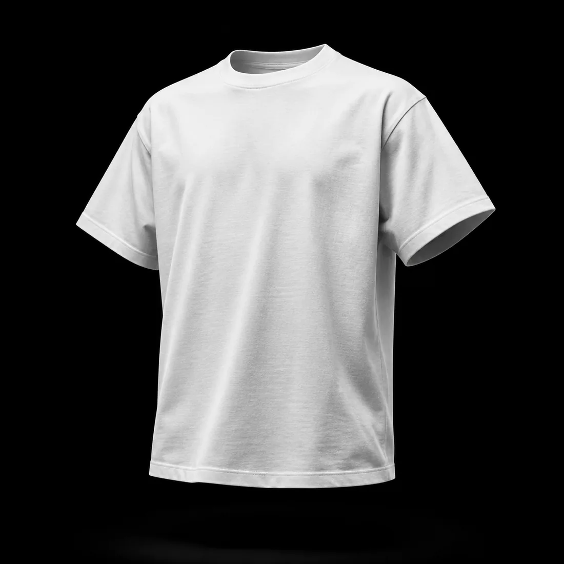 Cotton Tee, Basic White — Entry tier, The Outfit House