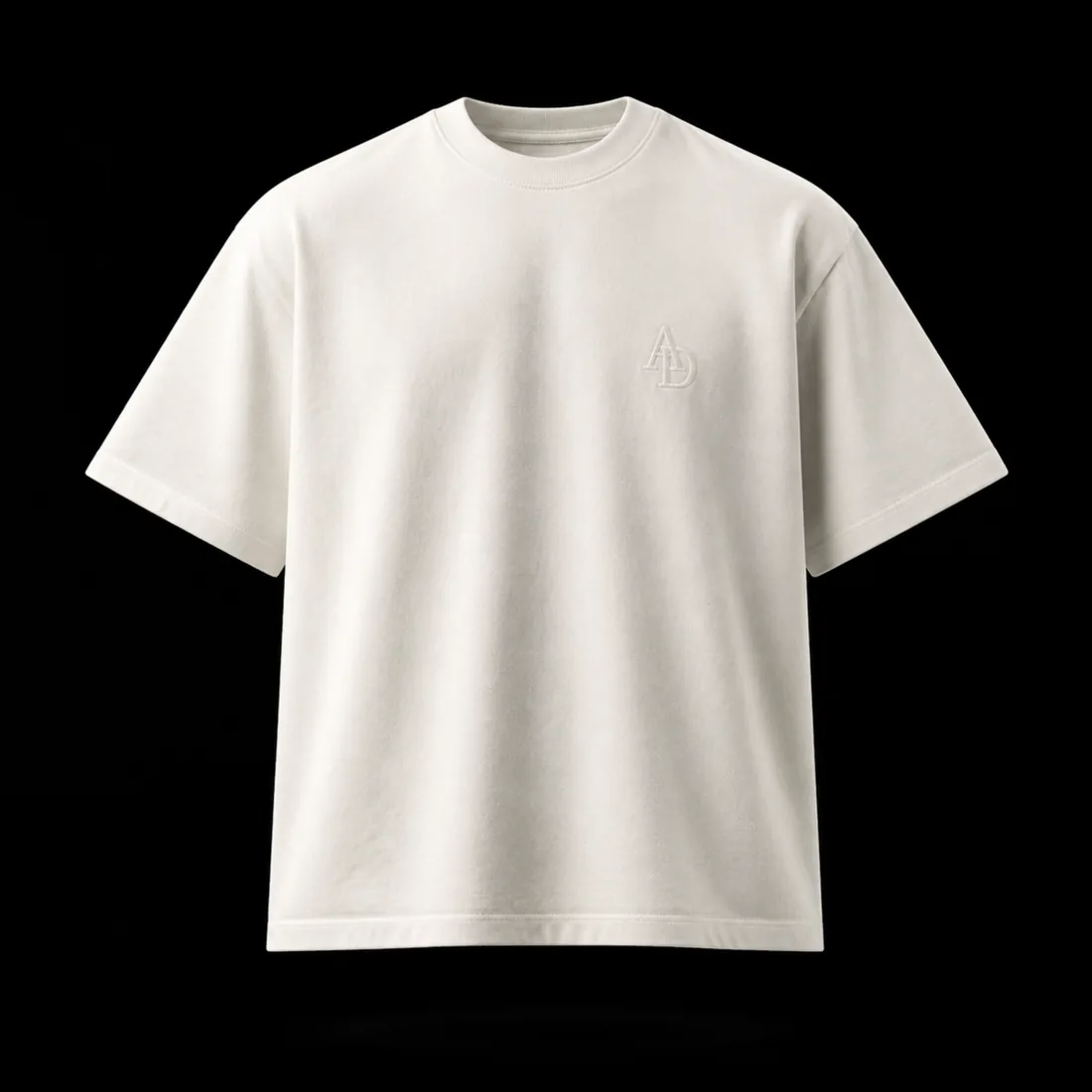 Cotton Tee, Cream — Standard tier, The Outfit House