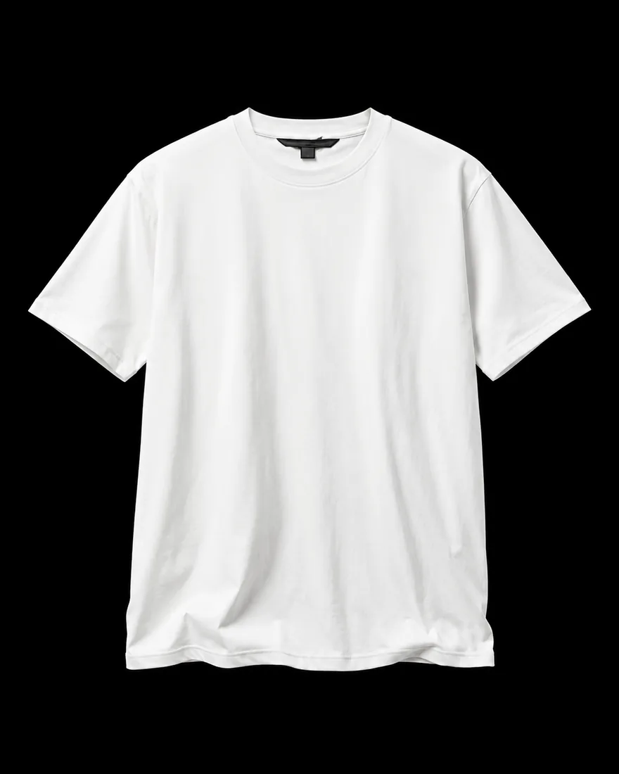 Cotton Tee, Plain White — Entry tier, The Outfit House