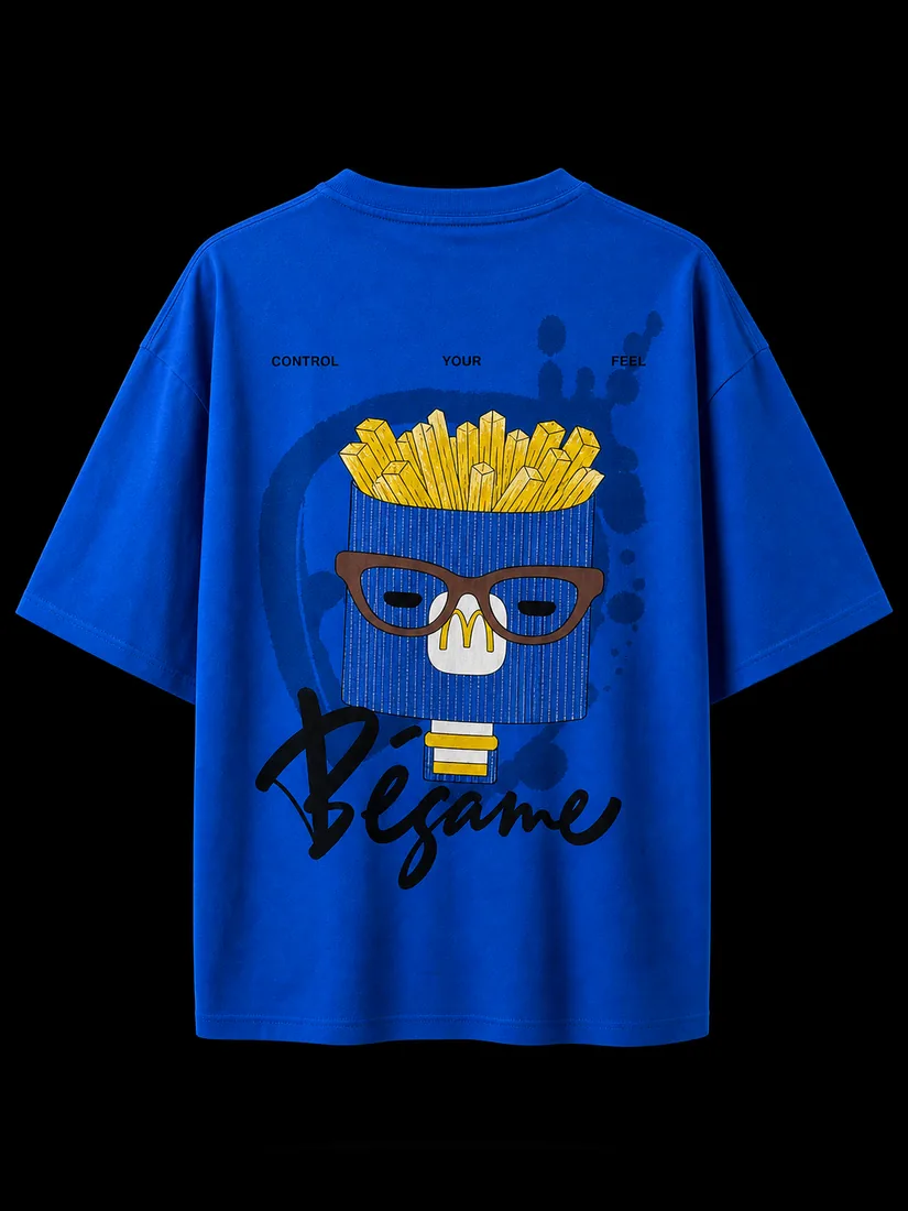 Graphic Tee, Blue Fries Back Print — Standard tier, The Outfit House