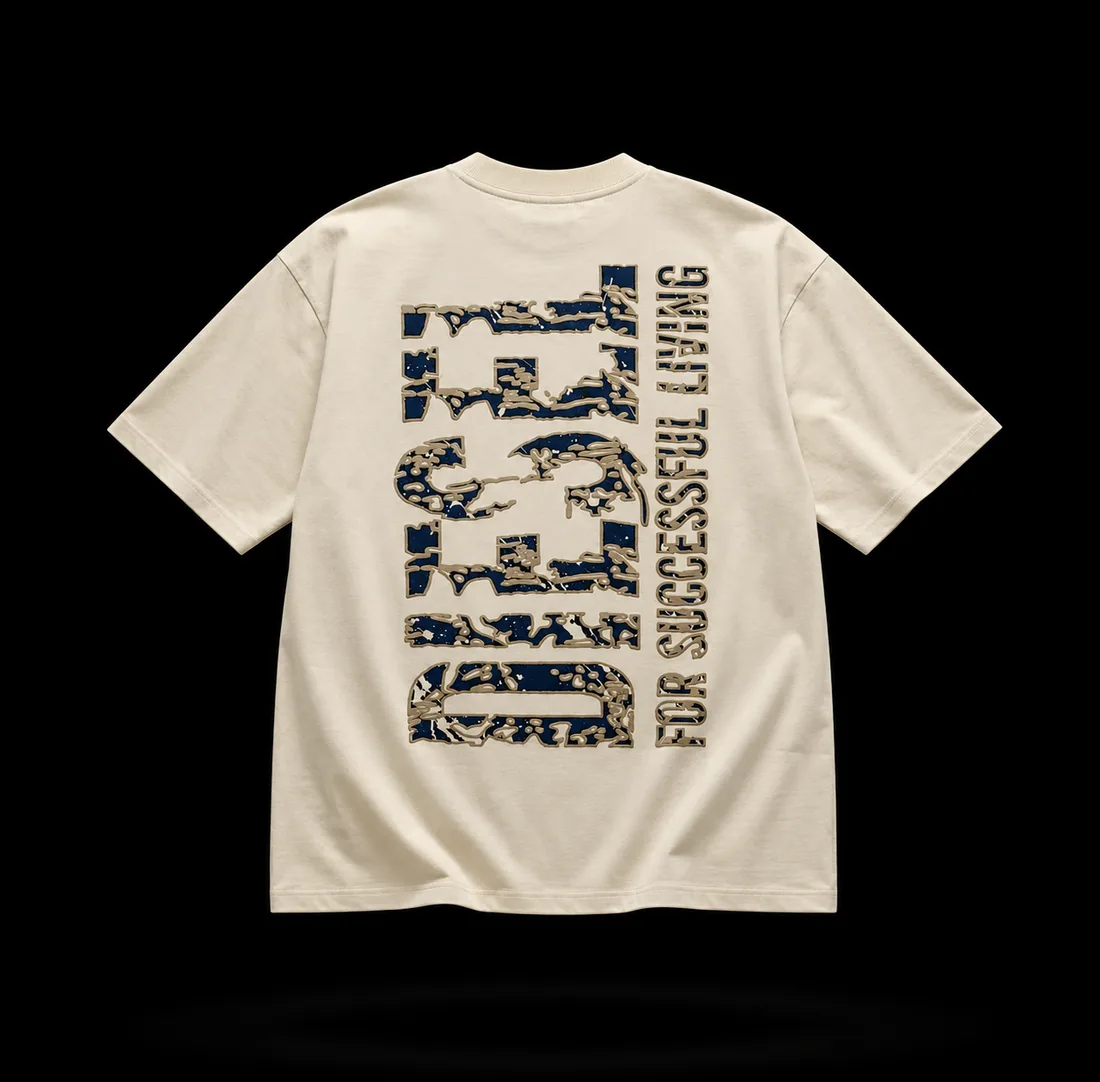 Graphic Tee, Cream Motto Back Print — Standard tier, The Outfit House