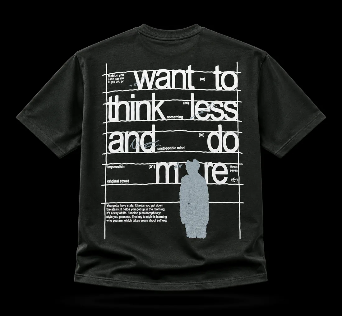 Graphic Tee, Dark Green Grid Back Print — Standard tier, The Outfit House