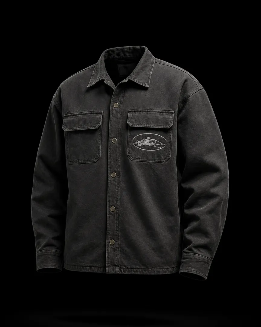 Overshirt, Washed Black — Standard tier, The Outfit House
