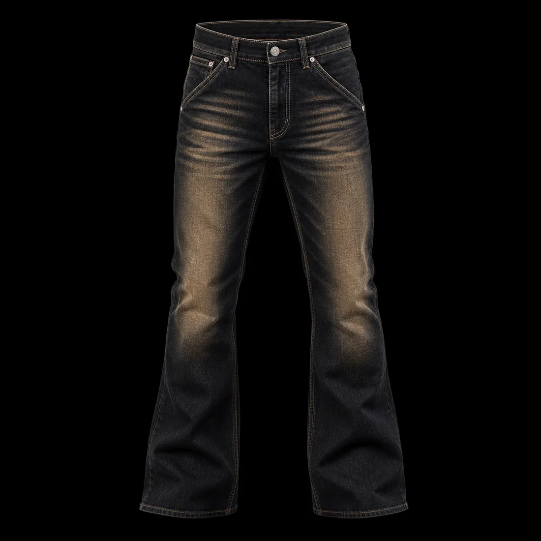 Straight Denim, Black — Standard tier, The Outfit House