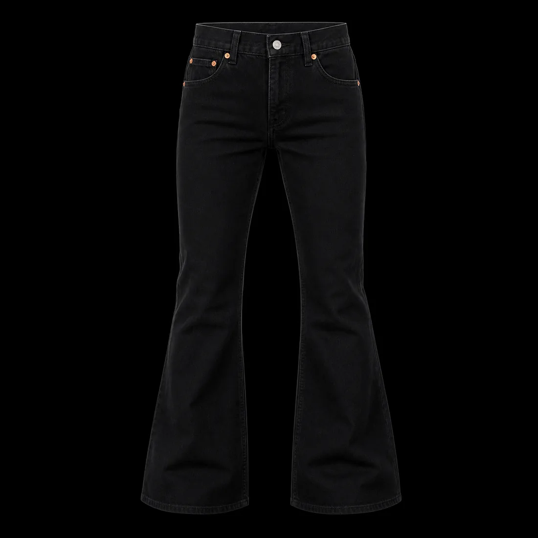 Straight Denim, Jet Black — Standard tier, The Outfit House