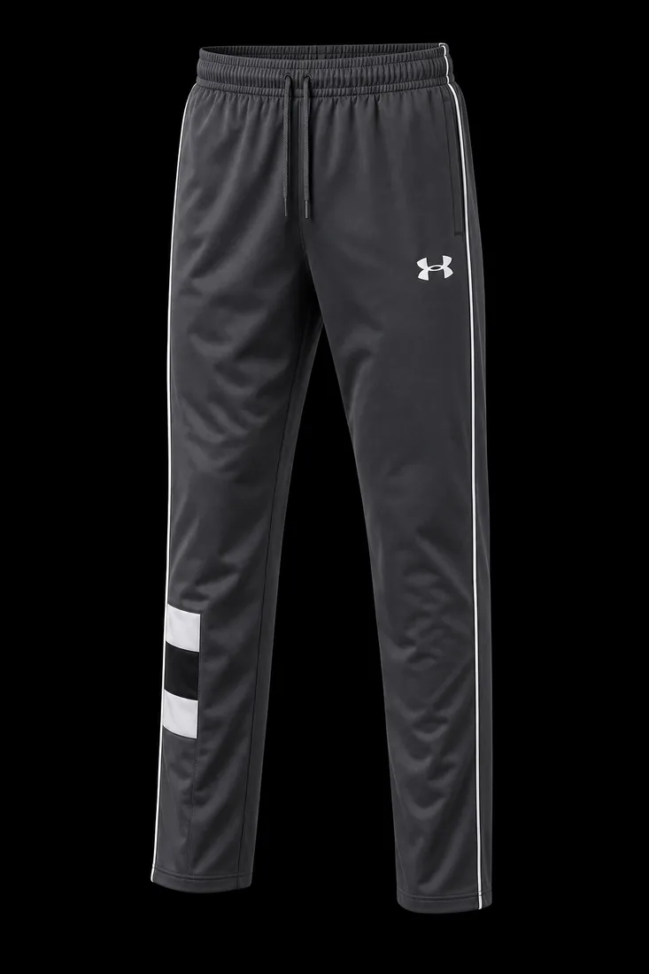 Track Pants, Charcoal Block Stripe — Standard tier, The Outfit House