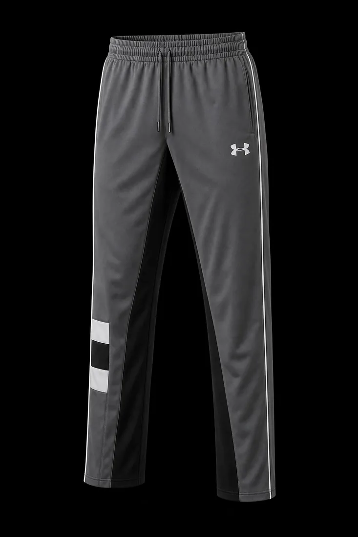 Track Pants, Grey Black Colorblock — Standard tier, The Outfit House