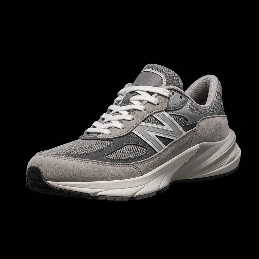 Chunky Runner, Grey Suede — Vault tier, The Outfit House