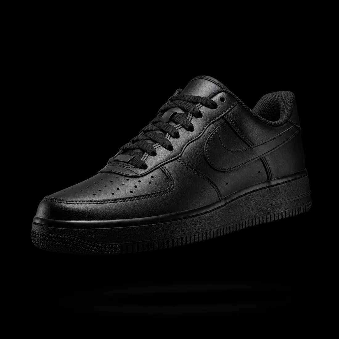 Court Sneaker, Triple Black — Entry tier, The Outfit House
