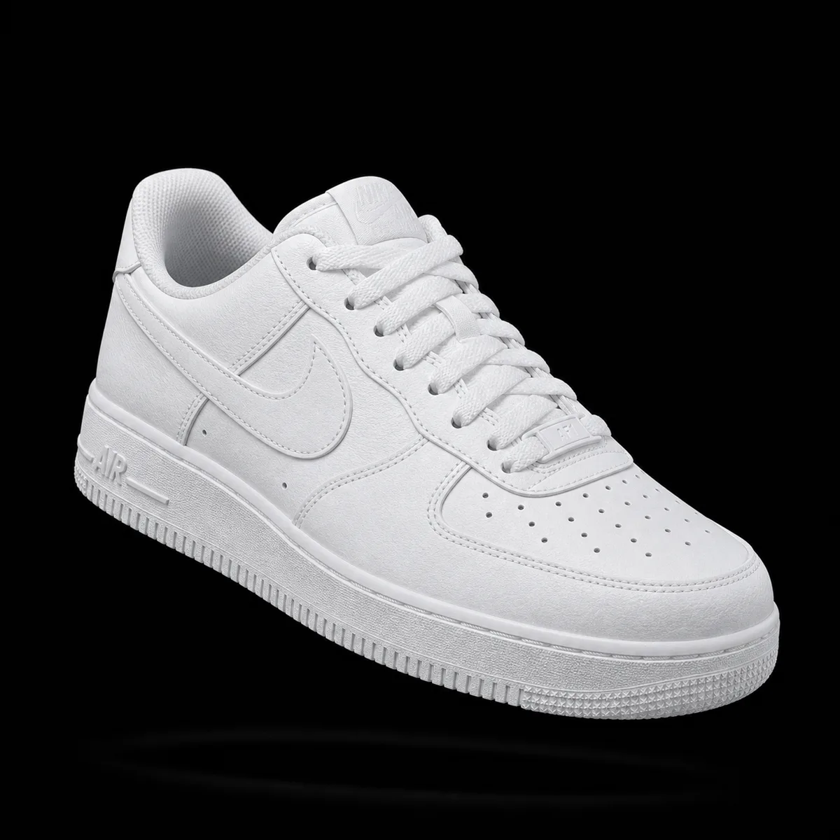 Low-Top Court Sneaker, All White — Standard tier, The Outfit House