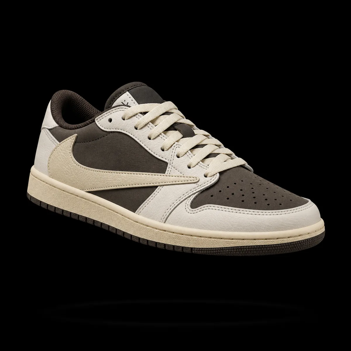 Low-Top Court Sneaker, Reverse Mocha — Vault tier, The Outfit House