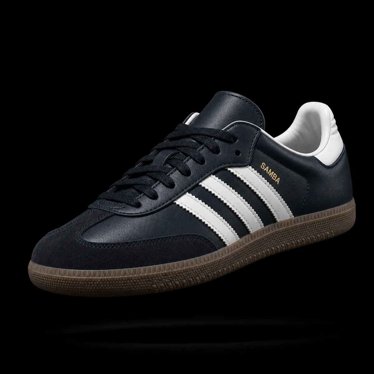Low-Top Gum-Sole Sneaker, Night Navy — Standard tier, The Outfit House