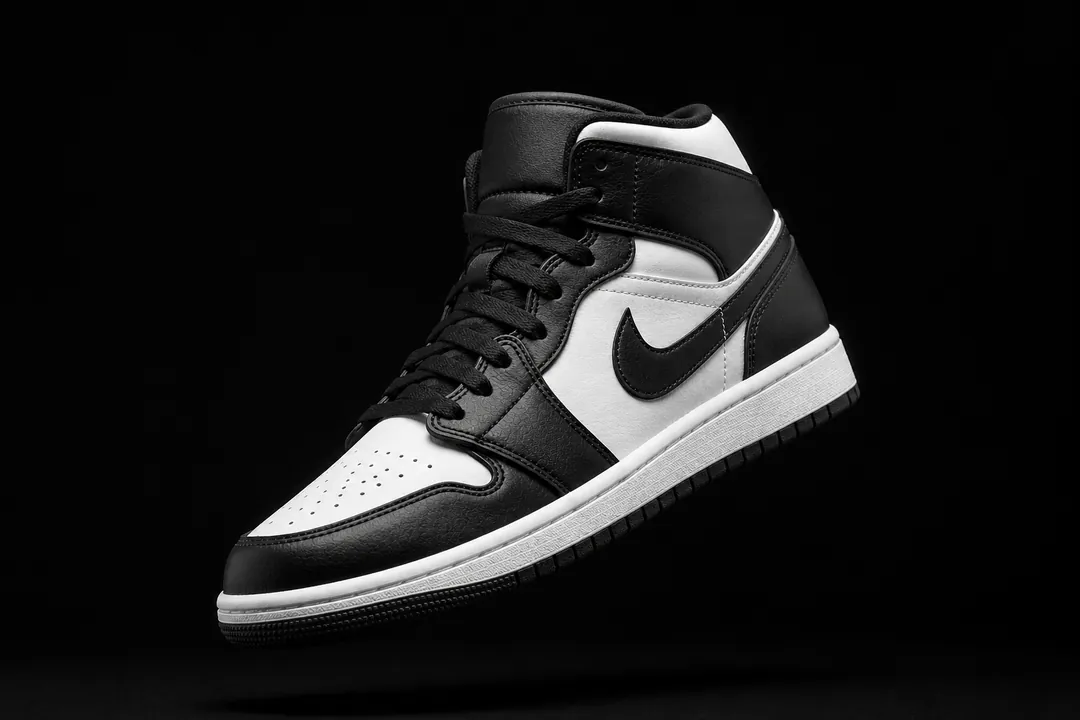 Mid-Top Sneaker, Panda — Standard tier, The Outfit House