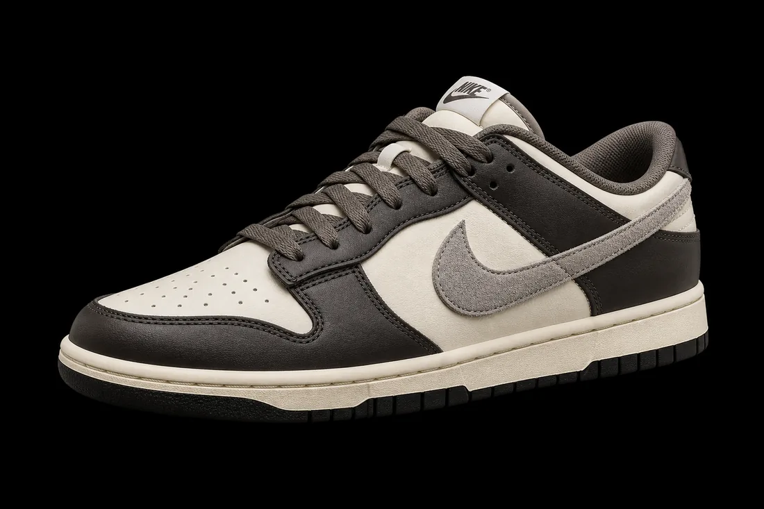 Skate Low, Cream Dark Brown — Standard tier, The Outfit House